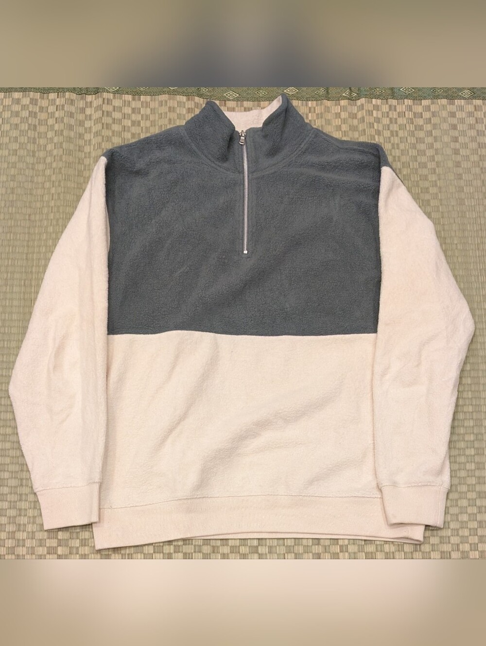 Octobre Editions Bainton 1/4 Zip Sweatshirt Men's Size Large Made in Bulgaria